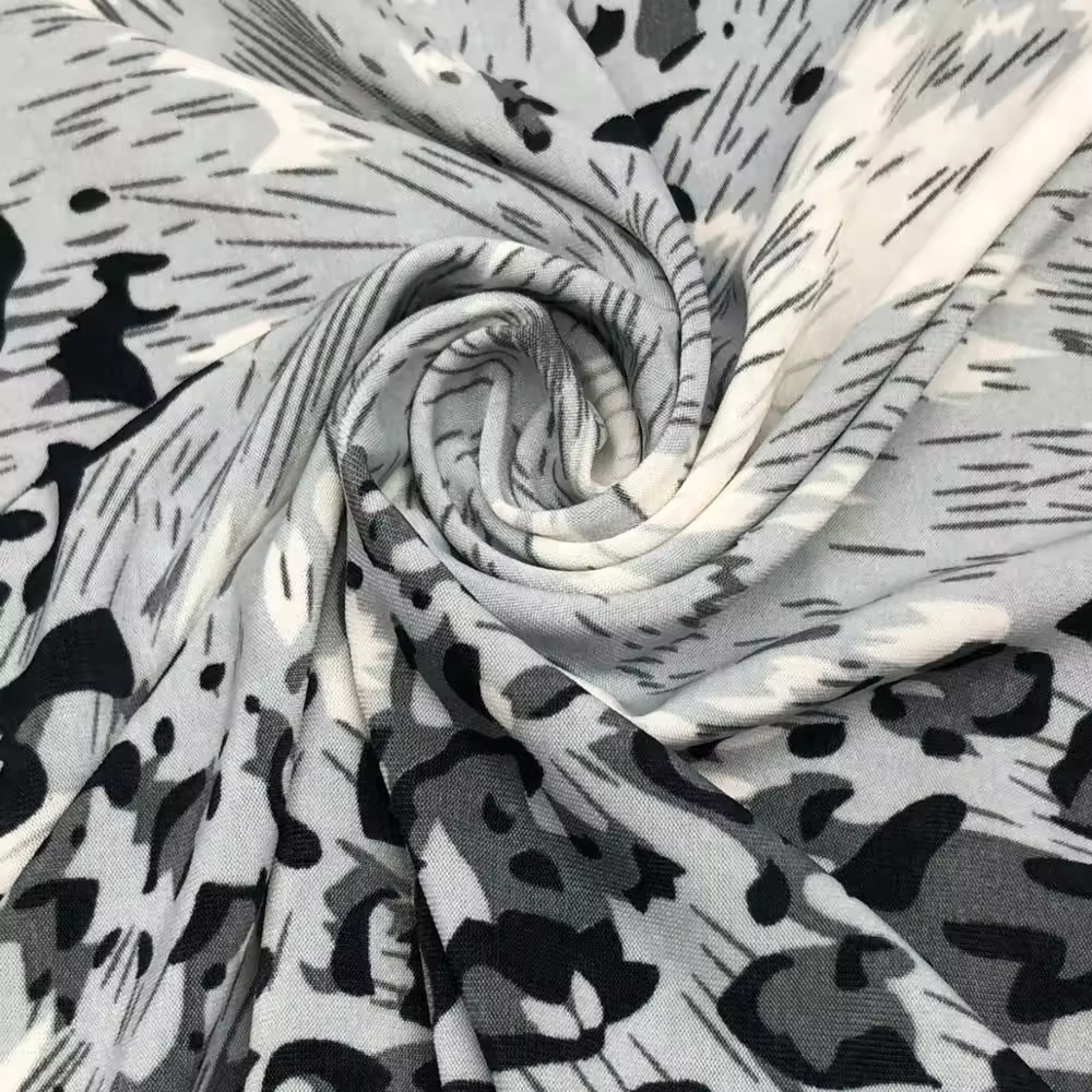 Custom design printed Single jersey legging fabrics