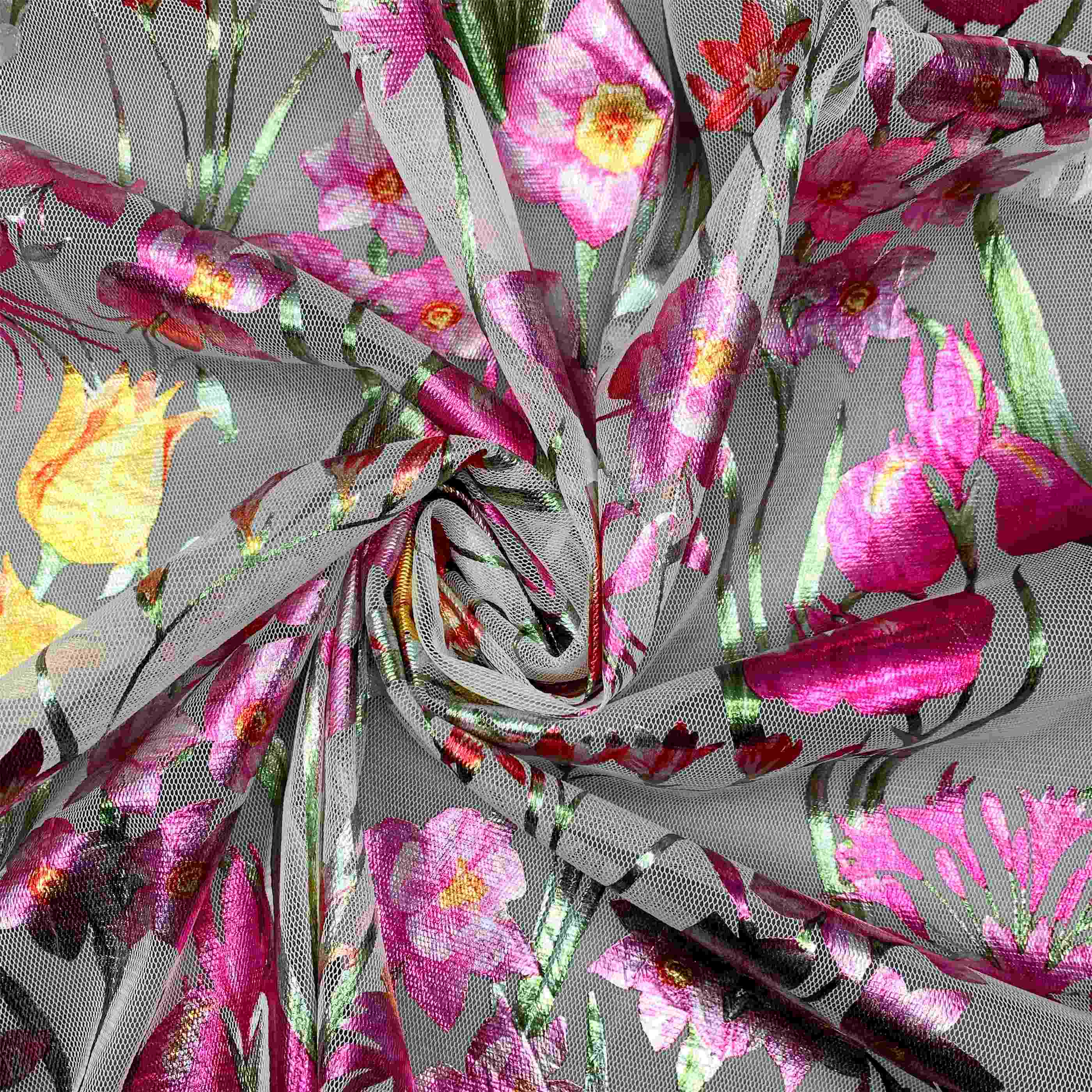 Gold Foil Print Mesh