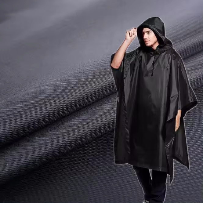 PU Coated Waterproof Oxford Raincoat Fabric